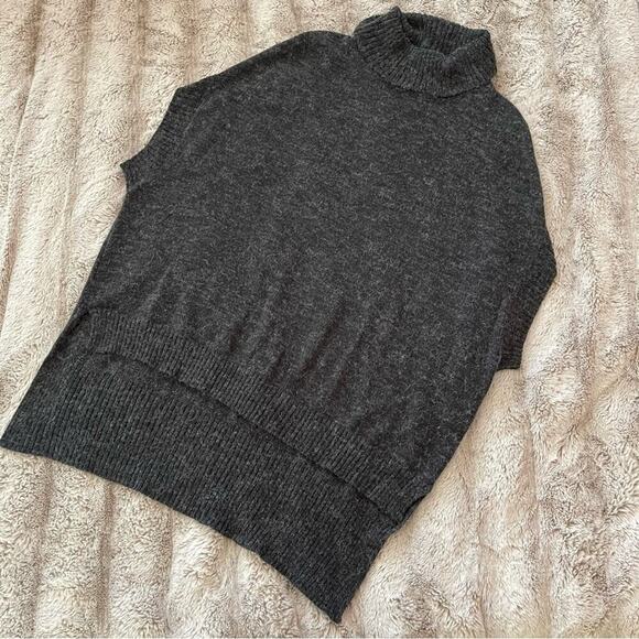 BCBGMaxazria Grey Oversized Cowlneck Dolman Sweater - Picture 2 of 5